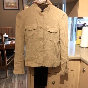 Ralph Lauren linen blend jacket khaki size 10